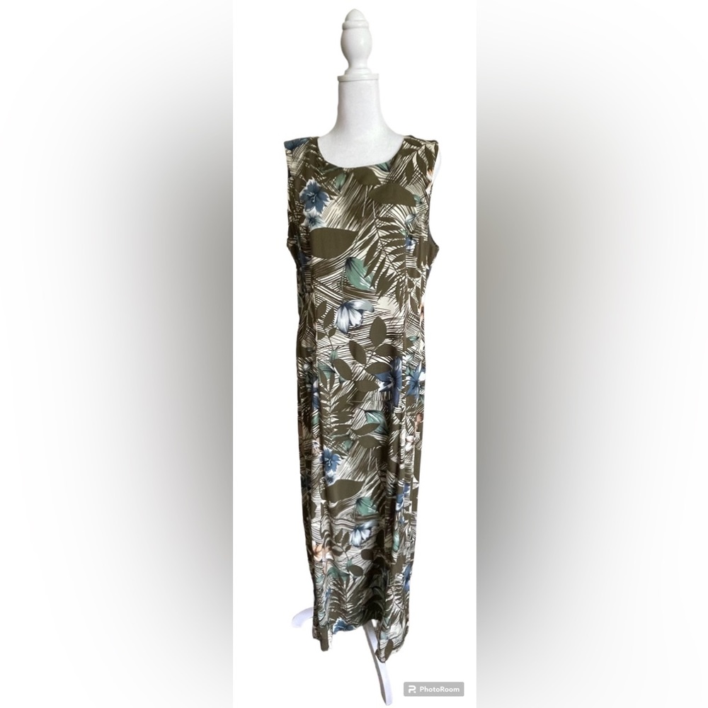 Tropical Maxi Dress, Teddi, size 14